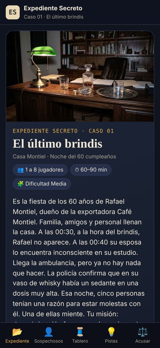 Abres el expediente
